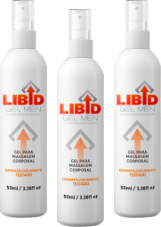 Kit Silver 3 Frascos Libid Gel Men