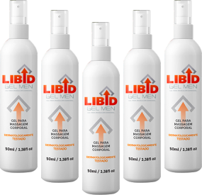 Kit Gold 5 Frascos Libid Gel Men